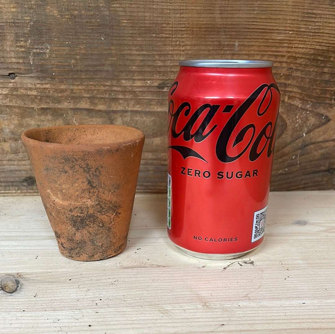 Vintage mini terracotta pots D 7.5cm H 7.5cm
