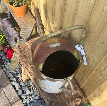 Vintage rustic 3 gallon watering can decorative garden decor.