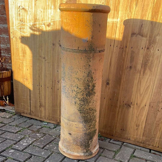 Large vintage pale terracotta chimney pot.