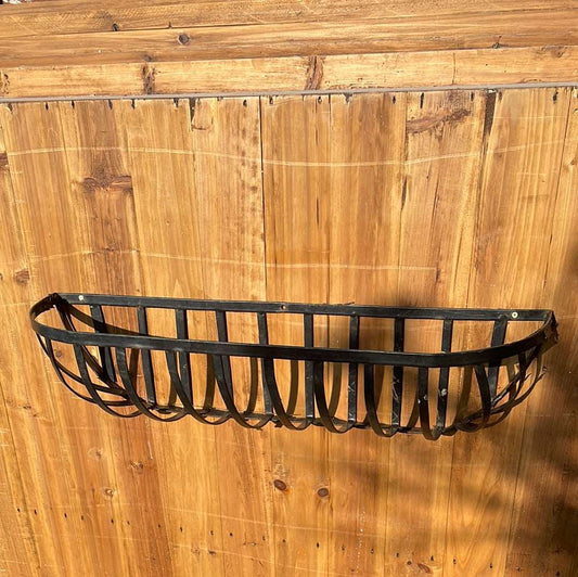 Metal wall planter basket.