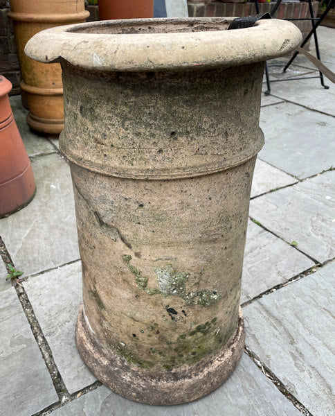 Handmade antique buff chimney pot.
